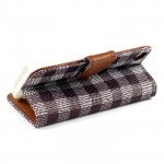Wholesale iPhone 4S / 4 Chocolate Flip Leather Wallet Case with Stand (Brown)